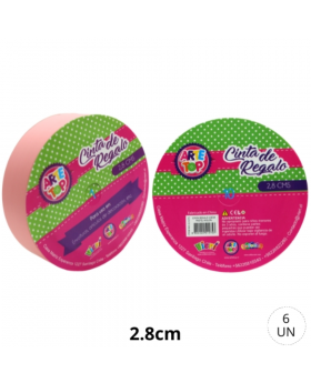 CINTA REGALO 2,8 CM PASTEL MELON/240