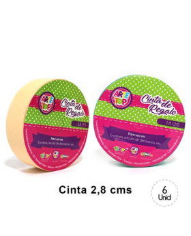 CINTA REGALO 2,8 CM PASTEL AMARILLO/240