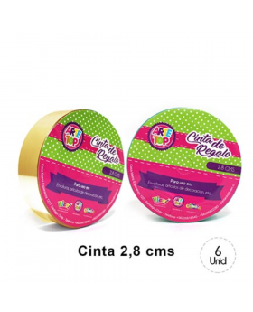 CINTA REGALO 2,8 CM GOLDEN/240
