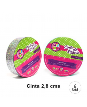 CINTA REGALO 2,8 CM HOLOGRAFICA/240