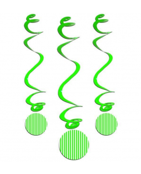 SET ESPIRAL LINEAS VERDES /100