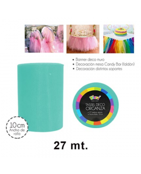 TASSEL ORGANZA 10CM CALIPSO /144
