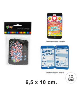 TARJETA DE INVITACION INFLUENCER SET10U /288