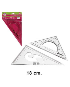 SET ESCUADRAS 18CM /288