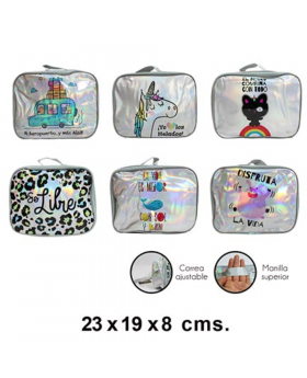 BOLSO COLACION IRIDESCENTE DISEÑO MIX /60