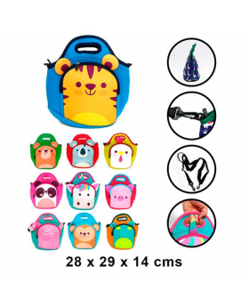 BOLSA LONCHERA TERMICA ANIMALES MIX /100