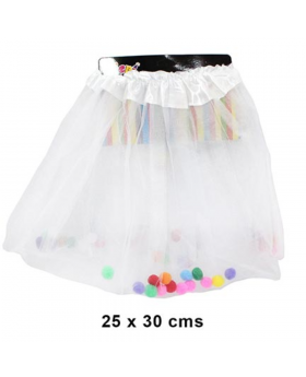 TUTU POMPON BLANCO/120