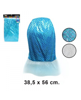 FALDA SIRENA TURQUESA/120