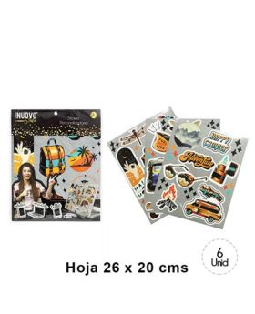 SET STICKERS PERSONALIZADOS AVENTURA/240