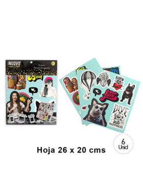 SET STICKERS PERSONALIZADOS PETS/240