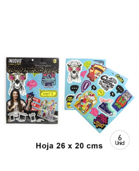 SET STICKERS PERSONALIZADOS ADVANTACE/240