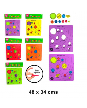 GOMA EVA PUZLE SISTEMA SOLAR /216