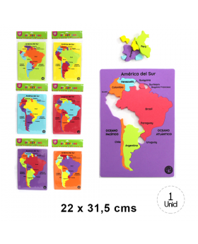 MAPA DE AMÉRICA DEL SUR EVA /168