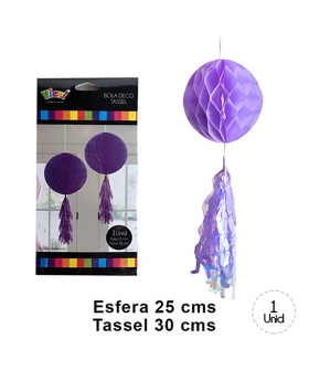 ST 10UNBOLA DECO TASSEL LILA/200