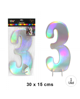 NUMERO CANDY BAR IRIDISCENTE 3 /288