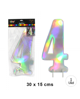 NUMERO CANDY BAR IRIDISCENTE 4 /288