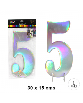 NUMERO CANDY BAR IRIDISCENTE 5 /288