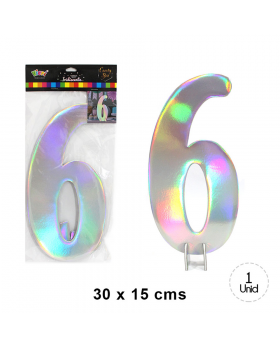 NUMERO CANDY BAR IRIDISCENTE 6 /288