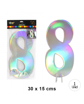 NUMERO CANDY BAR IRIDISCENTE 8 /288