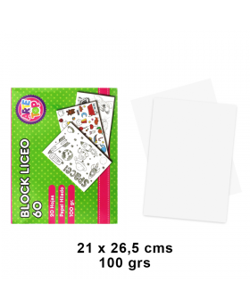BLOCK DE DIBUJO LICEO 60 ARTETOP 20HJ 100G /50