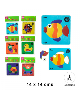 SET PUZZLES ANIMALES EVA /192