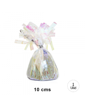 SUJETADOR GLOBO IRIDESCENTE /72