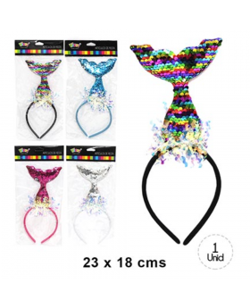 UN CINTILLO SIRENA LENTEJUELAS/300