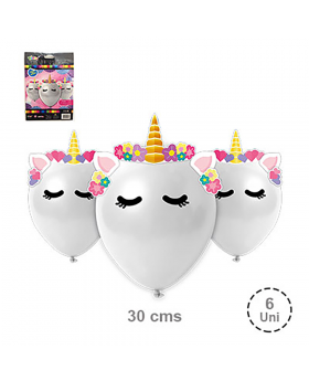 GLOBOS LISOS UNICORNIO 6UN /216