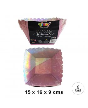 SET 10 BOWL ROSA IRIDISCENTE 10/120