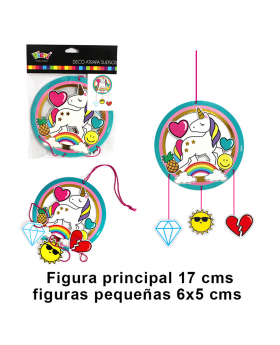 ATRAPASUEÑOS UNICORNIO COLORES GOLDEN /432
