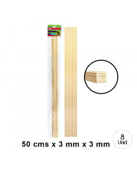 PALO MAQUETA 3x3MM SET8U /240