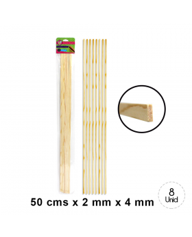 PALO MAQUETA 2x4MM 50CM SET8U /250
