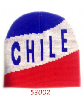 GORRO LANA VIVA CHILE/200