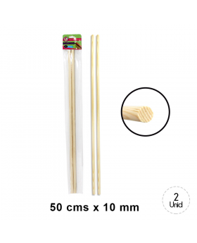 PALO MAQUETA 10MM DIAMETRO SET2U /150