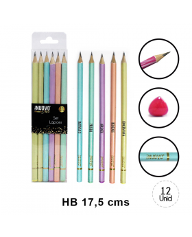 LAPICES HB PASTEL WORLD SET12U /200