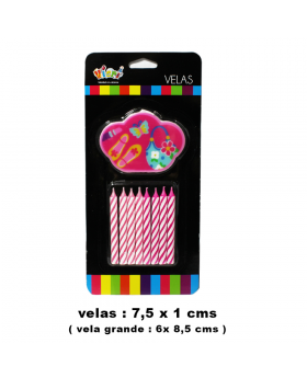 VELAS NIÑA SET8U /144