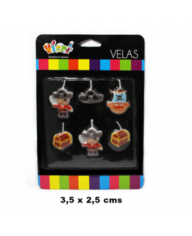 VELAS PIRATA SET6U /144