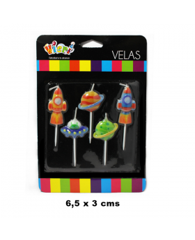 VELAS PICK PLANETAS SET5U /144