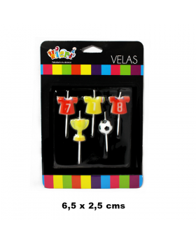 VELA PICK EQUIPO FUTBOL ROJO SET5U /144