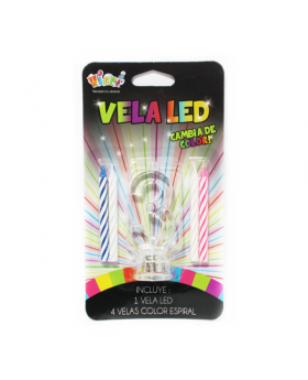 PORTAVELA LED 3 SET 4 VELAS /72