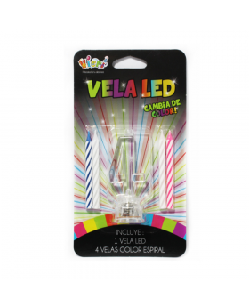PORTAVELA LED 4 SET 4 VELAS /72