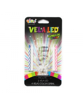 PORTAVELA LED 5 SET 4 VELAS /72