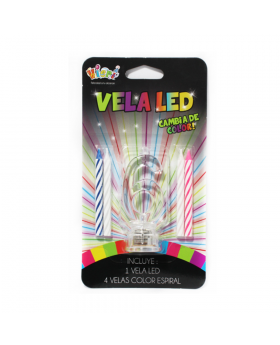 PORTAVELA LED 6 SET 4 VELAS /72