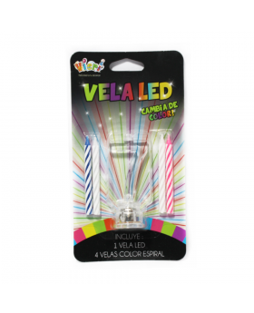 PORTAVELA LED 7 SET 4 VELAS /72