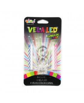 PORTAVELA LED 8 SET 4 VELAS /72