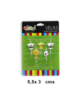 VELA PICK EQUIPO FUTBOL BLANCO SET5U /144