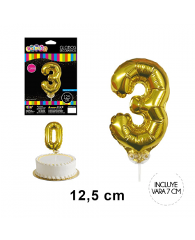 GLOBOS HELIO + VARA NUMERO 3 / 500