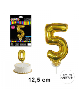 GLOBOS HELIO + VARA NUMERO 5 / 500