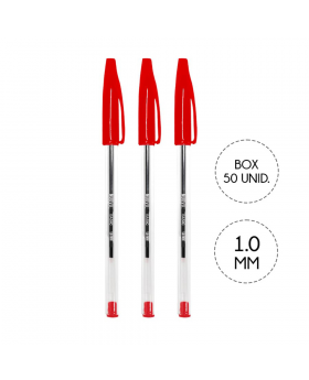 LAPIZ PASTA BASIC ROJO SET50U /20