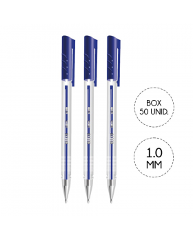 LAPIZ PASTA CRISTAL AZUL SET50U /20